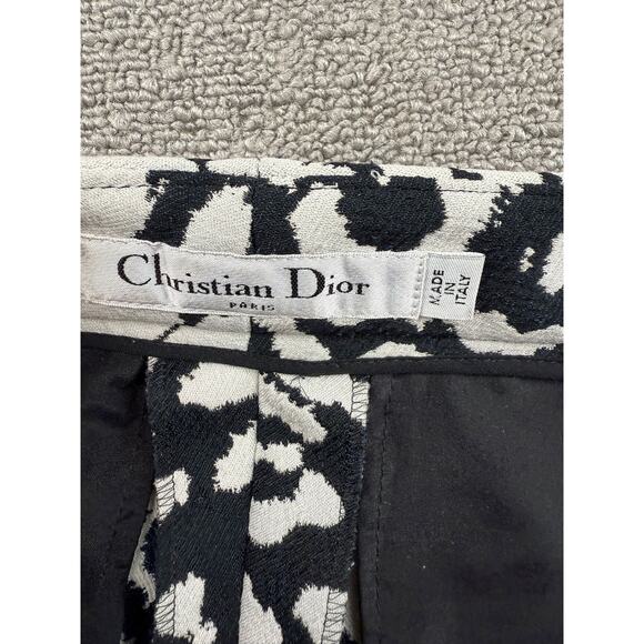 Christian Dior Women US 2 Black And White 2016 Dior Straight Leg Pants - Picture 3 of 16
